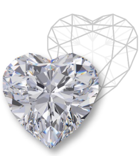Hjärtslipad diamant