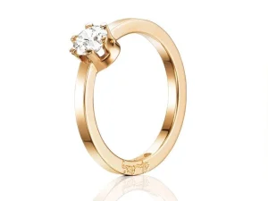 Efva Attling - Crown Wedding Ring 0.50 ct Gold